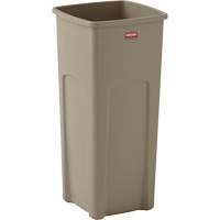 Rubbermaid FG356988BEIG Conteneur carr&eacute; Untouchable, Plastique, 23 gal. US
