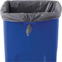 Rubbermaid FG356973BLUE Conteneur de recyclage carr&eacute; Untouchable, Vrac, Plastique, 23 gal. US