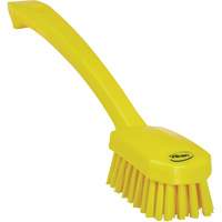 Vikan 30886 Petite brosse utilitaire, Soies Moyen, Longueur de 10-1/4", Jaune