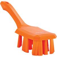 Vikan 41797 Short Handle UST Brush, Stiff Bristles, 10" Long, Orange