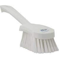 Vikan 41945 Brosse &agrave; r&eacute;curer avec manche court, Soies Doux, Longueur de 10", Blanc