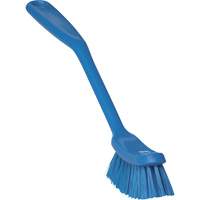 Vikan 42873 Brosse &agrave; vaisselle &eacute;troite, Soies Moyen, Longueur de 11", Bleu