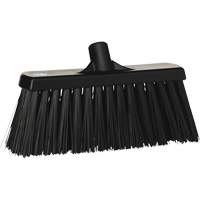 Vikan 29159 Heavy-Duty Push Broom, Stiff Bristles, 13", Polyester, Black