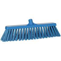 Vikan 29203 Heavy-Duty Push Broom, Stiff Bristles, 20", Polyester, Blue