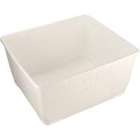 Vikan 6925 Aero-Tote Tub with Drain Plug, Plastic, White