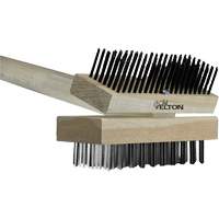 Felton Brushes CHEF100 Brosse commerciale double face pour r&ocirc;tissoire et gril, Acier au carbone/Fil en acier plat, Longueur 48"