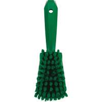 Vikan 41982 Short-Handled Washing Brush, Soft Bristles, 10-1/2" Long, Green
