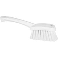 Vikan 41985 Short-Handled Washing Brush, Soft Bristles, 10-1/2" Long, White