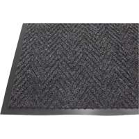 Edgewood Matting HBN270310 Herringbone Matting, Wiper/Scraper, 3' x 10' x 1/4", Dark Grey