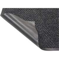 Edgewood Matting HBN270310 Herringbone Matting, Wiper/Scraper, 3' x 10' x 1/4", Dark Grey