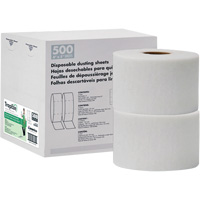 Americo 582505 TrapEze&reg; Double Roll Disposable Dusting Sheets, Polyester, White