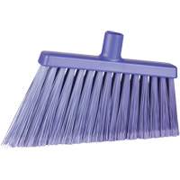 Vikan 29168 Angle Head Broom, Stiff/Split Bristles, 11-2/5", Polyester/Polypropylene/PVC/Synthetic, Purple