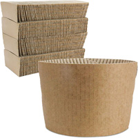 Kraft Coffee Cup Sleeves, Paper, 12 oz. - 20 oz., Brown  JP924 | TENAQUIP