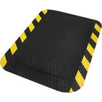 M+A Matting 6423223100 Hog Heaven Mat, Diamond, 2' x 3' x 5/8", Black/Yellow, Nitrile