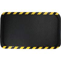 M+A Matting 6423235100 Tapis Hog Heaven, Losange, 3' x 5' x 5/8", Noir/Jaune, Nitrile