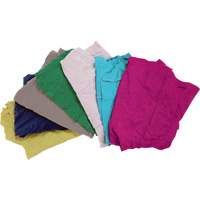RMP Maintenance Products JQ107 Recycled Material Wiping Rags, Cotton, Mix Colours, 10 lbs.