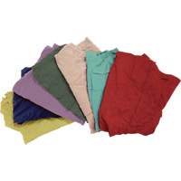 RMP Maintenance Products JQ109 Recycled Material Wiping Rags, Fleece, Mix Colours, 25 lbs.