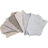 RMP Maintenance Products JQ111 Recycled Material Wiping Rags, Cotton, White, 25 lbs.