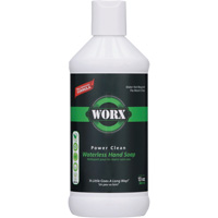Worx 36-0613 Savon pour les mains sans eau Power Clean, Liquide, 384 ml, Sans parfum