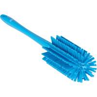 Vikan 5382803 Medium Brush with Handle, Stiff Bristles, 17" Long, Blue