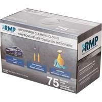 RMP Maintenance Products JQ197 Washable Cleaning Cloths, Microfibre, White