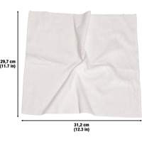 RMP Maintenance Products JQ197 Washable Cleaning Cloths, Microfibre, White