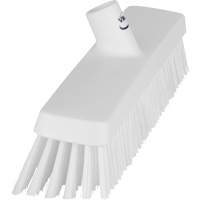 Vikan 31755 Push Broom Head, Fine/Stiff Bristles, 16-1/2", Polyester/Polypropylene, White