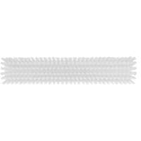 Vikan 31755 Push Broom Head, Fine/Stiff Bristles, 16-1/2", Polyester/Polypropylene, White