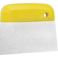 Vikan 40576 Flexible Stainless Steel Dough Cutter/Scraper, Yellow, 4-1/2" W x 5-3/4" L