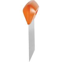 Vikan 40577 Flexible Stainless Steel Dough Cutter/Scraper, Orange, 4-1/2" W x 5-3/4" L