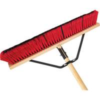 Produits d’entretien RMP JQ458 Balai-brosse &agrave; manche renforc&eacute;, 24", Moyen, Soies PVC