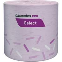 Cascades B012 PRO Select&reg; Bathroom Tissue, 1 Ply, 1000 Sheets/Roll, White