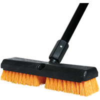 M2 Professional BD-1011-M54 Cleaning Brush with Handle, 10" L, Polypropylene Bristles, Black/Red