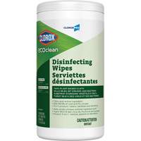 Clorox 55949 EcoClean Disinfecting Wipes, 75 Count