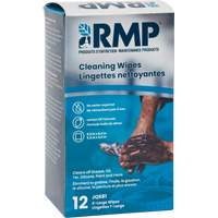RMP Maintenance Products JQ681 Individually Wrapped Cleaning Wipes, 12 Wipes, 8" x 9-1/2"
