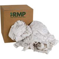 RMP Maintenance Products JQ782 Recycled Rags, Cotton, White, 10 lbs.