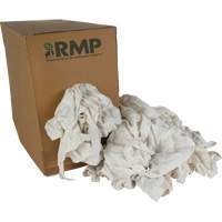 RMP Maintenance Products JQ783 Recycled Rags, Cotton, White, 20 lbs.