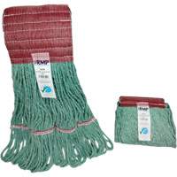 Produits d’entretien RMP JQ792 T&ecirc;te de vadrouille &agrave; bande large, Antimicrobien/Finition de plancher/Sp&eacute;cialis&eacute;, Coton/Rayonne/Synth&eacute;tique, Style Boucle