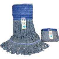 Produits d’entretien RMP JQ795 T&ecirc;te de vadrouille &agrave; bande large, Antimicrobien/Finition de plancher/Sp&eacute;cialis&eacute;, Coton/Rayonne/Synth&eacute;tique, Style Boucle