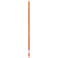 Vikan 29757 Handle, Broom/Brush/Dust Mop/Pad Holder/Scraper/Squeegee/Wet Mop, Orange, Telescopic, 62" - 109-2/5" L