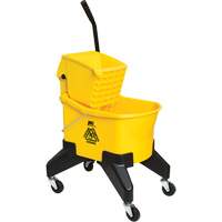 M2 Professional BW-D33100-YE Seau & essoreuse pour vadrouille Grizzly, Pression vers le bas, 8 gal. US (32 pintes), Jaune