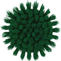 Vikan 87002 HyDrive Round Drill Brush, Extra Stiff Bristles, 3-1/10" Long, Green