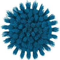 Vikan 87003 HyDrive Round Drill Brush, Extra Stiff Bristles, 3-1/10" Long, Blue