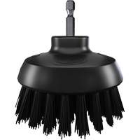 Vikan 87009 HyDrive Round Drill Brush, Extra Stiff Bristles, 3-1/10" Long, Black