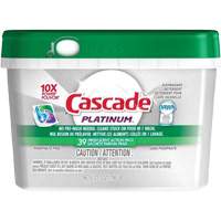 Cascade 13605269 D&eacute;tergent pour lave-vaisselle Platinum ActionPacs, Capsules, 663 g, Fraîcheur