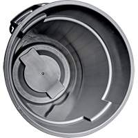 M2 Professional WM-PRH3232-G Contenant gris Titan pour d&eacute;chets, Plastique, 32 gal. US
