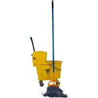 RMP Maintenance Products JR087 Professional Mop & Bucket Kit with 12 oz. Wide-Band Mop Head, Side Press, 8.75 US Gal.(35 Quart), Yellow