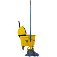 RMP Maintenance Products JR088 Professional Mop & Bucket Kit with 16 oz. Wide-Band Mop Head, Down Press, 8.75 US Gal.(35 Quart), Yellow