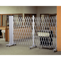 Illinois Engineered Products XL1265 Barri&egrave;res extensibles portatives, Emboîtables, 144" lo x  h, Argent