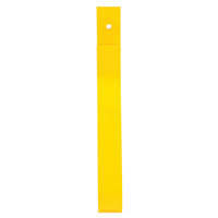 Rail Post, Steel, 10-3/4" L x 24" H, Yellow  KA097 | TENAQUIP